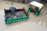 ट्रेक्टर पर शव