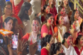 दशमी के मौके पर 'सिंदूर खेला' का आनंद लेती नजर आईं रानी मुखर्जी, वीडियो हो रहा वायरल
