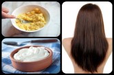 Banana-yogurt hair mask