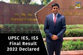 UPSC IES, ISS Final Result 2022