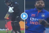 IND vs NZ Hardik Pandya to Finn Allen out Bowled
