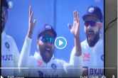 rohit sharma rahul dravid gave a happy reaction