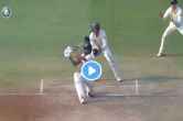 Axar Patel hit a six off Nathan Lyon watch video