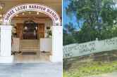 Brisbane Temple vandalised, temple vandalized in Brisbane, temple vandalized in Australia, Hindu temple defaced in australia