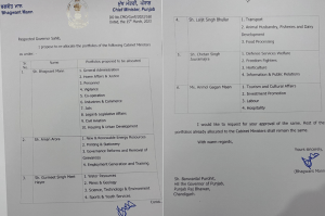  Punjab Ministers Portfolio, Punjab CM Bhagwant Mann, Bhgwant Mann Cabinet, Punjab Ministers, Governor of Punjab, portfolios of Cabinet ministers, Punjab News, Punjab