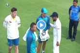 Virat Kohli gifts jersey to Usman Khawaja and Alex Carey