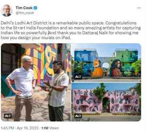 Tim Cook In delhi