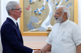 Apple, Tim Cook, Narendra Modi, Ashwini Vaishnaw, Delhi Apple Store