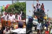 UP Nikay Chunav 2023, UP News, Akhilesh Yadav Roadshow, Bulldozer in Aligarh, Aligarh News