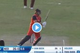 WI vs NED logan van beek super over