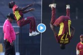 WI vs UAE Kevin Sinclair celebration