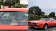 MS Dhoni driving car
