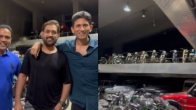 ms dhoni bike showroom