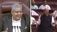 Dhankhar Remark In RS, Jagdeep dhankar, Mallikarjun kharge, rajya sabha, parliament news, manipur issue, congress, bjp