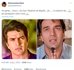 Dharmendra on nuh violence