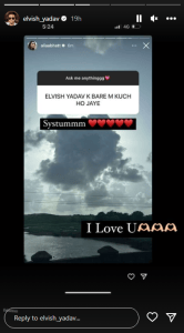 Elvish Yadav post