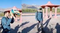 Rahul Gandhi reached Pangong Lake by bike on his first visit to Ladakh mentioned father Rajiv Gandhi