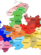 UP state of India has the maximum number of districts