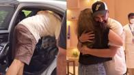 Rohit Sharma hugs Ritika Sajdeh