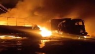 Sirohi Road Accident Driver Helper Burnt After Collision