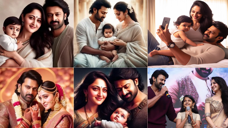 Prabhas-Anushka AI Photos