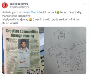 Varsha Bollamma South Actress Crush On Virat Kohli
