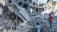 Gaza People Searching Relatives Dead Body as Darkness Falls