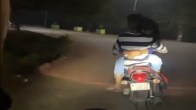 Couple Romance Over Bike
