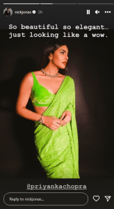 Nick Jonas praise for Priyanka Chopra