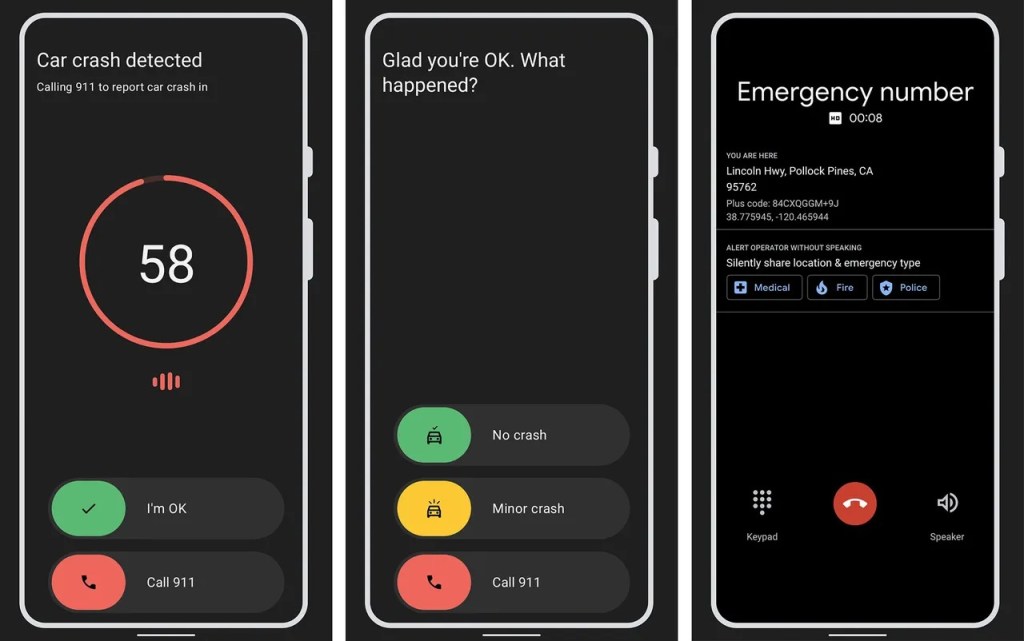 Pixel&rsquo;s car crash detection feature