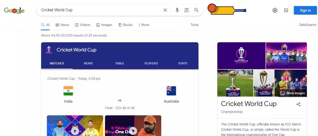 ICC World Cup Final 2023