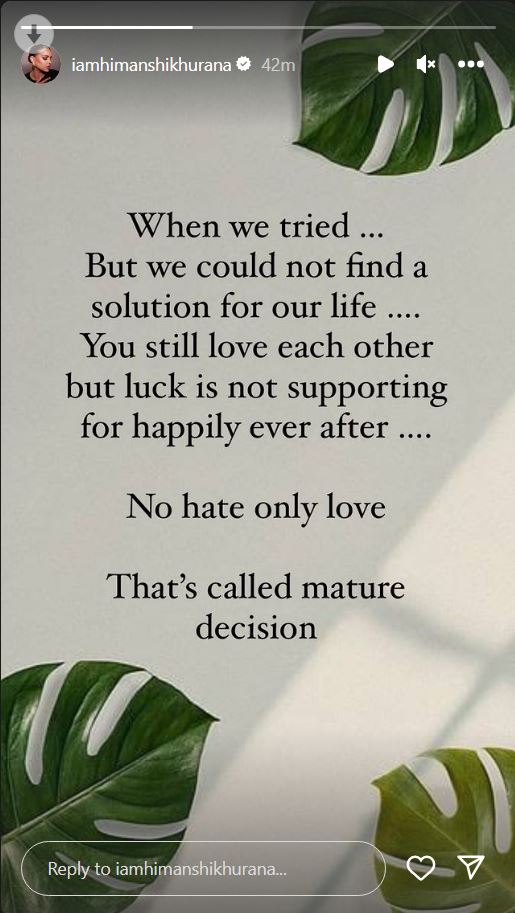 Himanshi Khurana Asim Riaz Breakup
