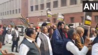 Parliament Winter Session 2023 Opposition March Vijay Chowk