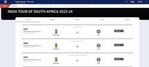 IND vs SA Series Schedule Timing 