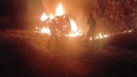 bus fire incident in guna