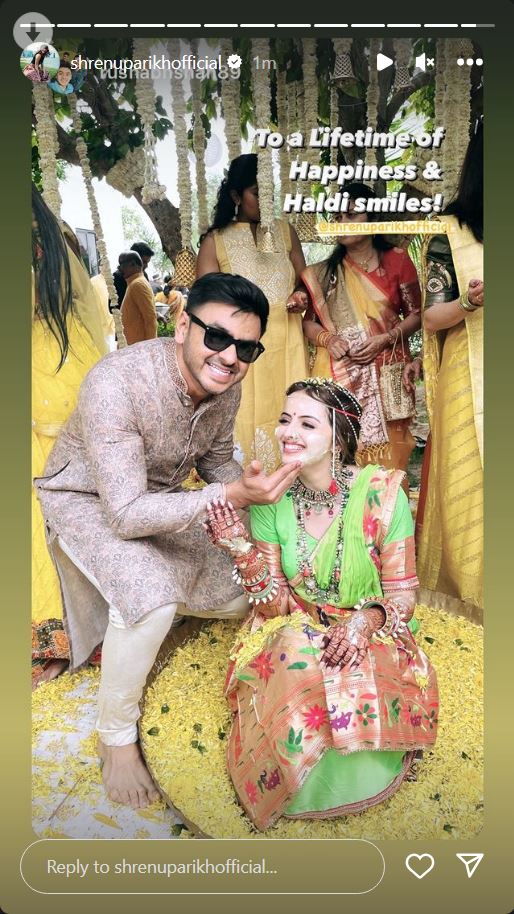Shrenu Parikh Akshay Mhatre Haldi Ceremony