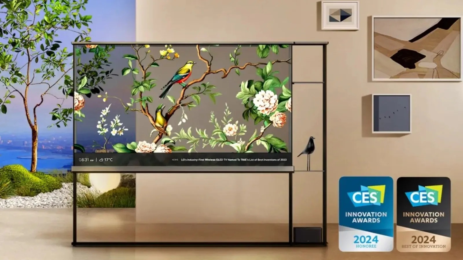 LG Signature OLED T Transparent smart TV