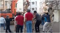 Protest During Demolition of Air India Colony Demolition