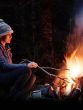 SITTING IN FRONT OF FIRE