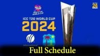T20 World Cup 2024 Full Schedule News 24 Sports