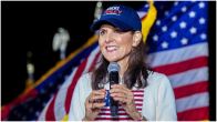 Nikki Haley Addressing A Rally