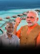 PM MODI and Muijju Maldives