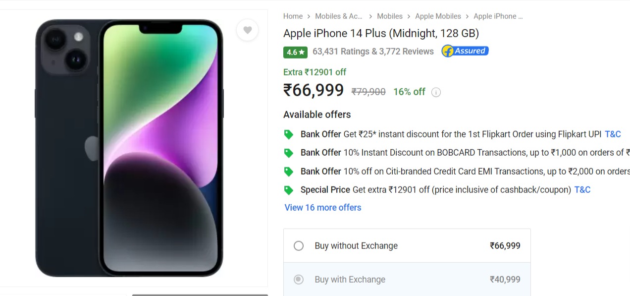 Best Deal on iPhone 14 Plus