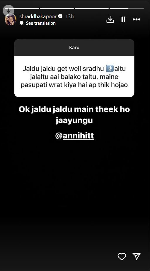 Shraddha Kapoor Viral Post