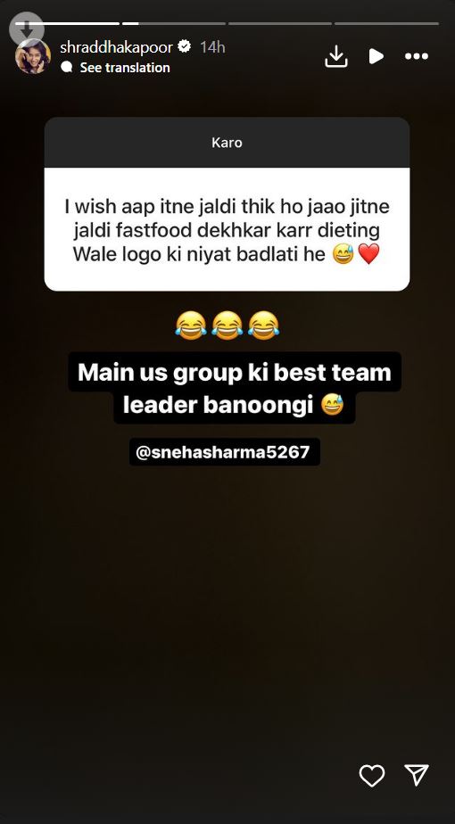 Shraddha Kapoor Viral Post
