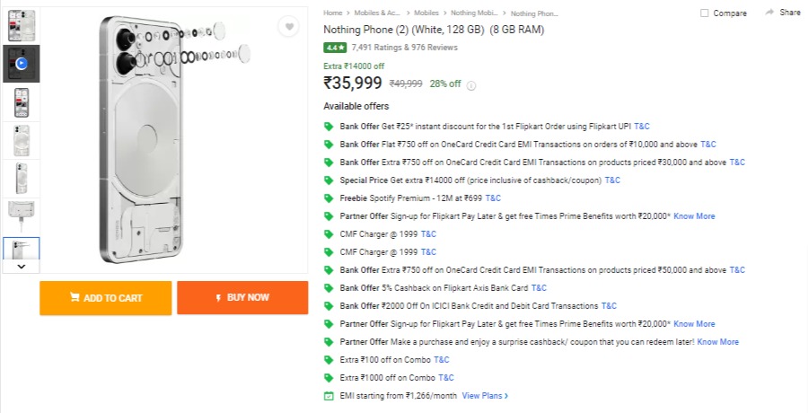 Nothing Phone 2 Price in India