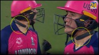 RR vs PBKS Tom Kohler Cadmore wearing Q Collar around his neck IPL 2024