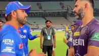 ipl 2024 kkr vs mi rohit sharma Abhishek Nayar viral video social media