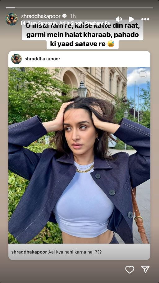 Shraddha Kapoor Latest Post