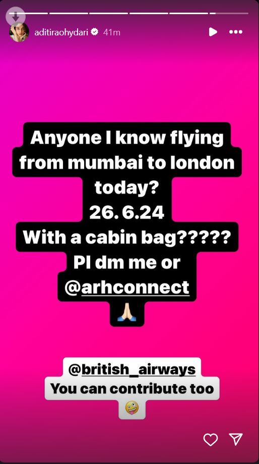 Aditi Rao Hydari Slams Heathrow Airport